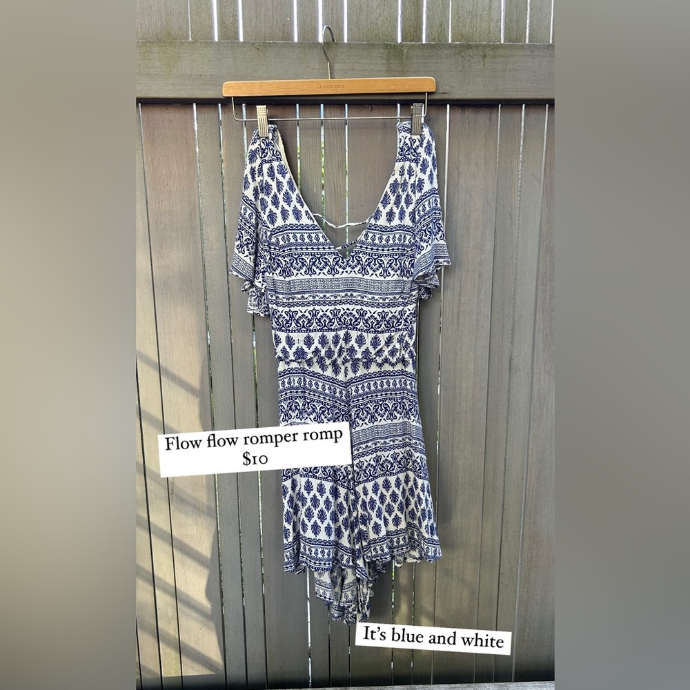 Flowey Lightweight Open Back Romper